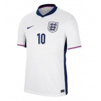 Camisa de Futebol Inglaterra Jude Bellingham #10 Equipamento Principal Europeu 2024 Manga Curta